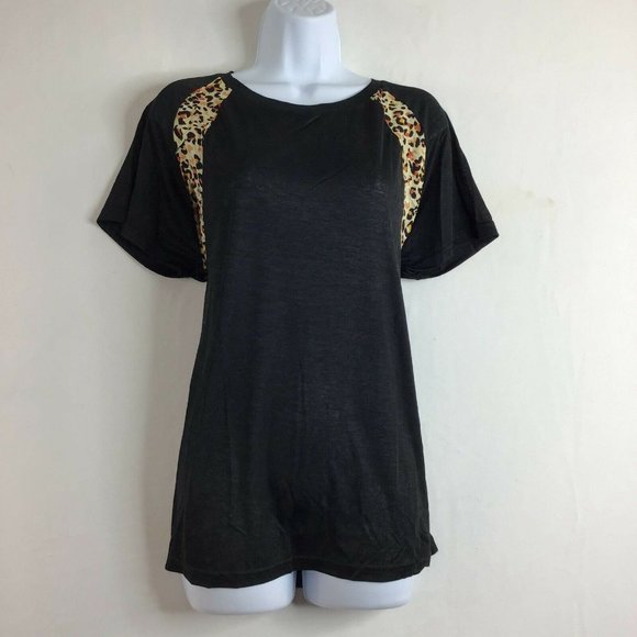 Cinnie Women's Black Short Sleeve Round Neck Casual T Shirt Top Size Large - Picture 5 of 12